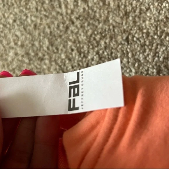 FAL by Jeffrey Grubb orange full zip jacket NWT L - Picture 6 of 7